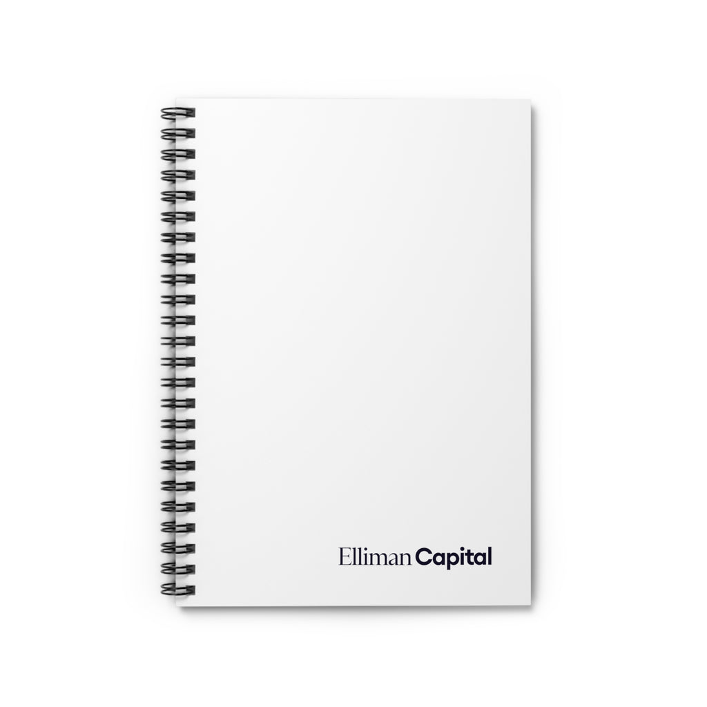 Ruled Spiral Notebook | White